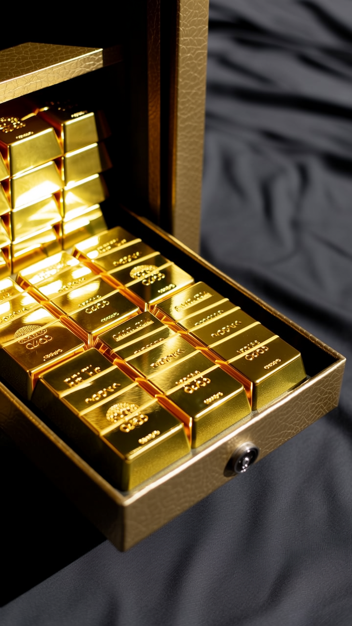保险柜黄金图片