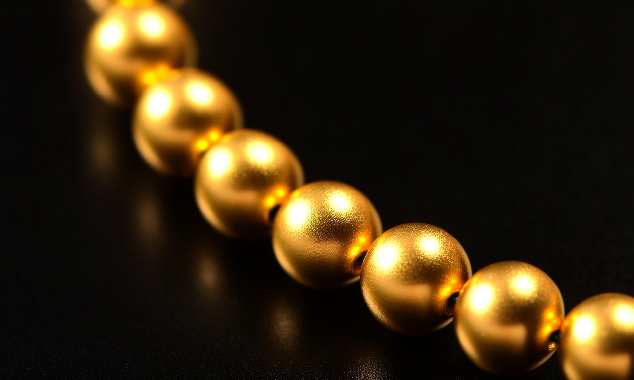 金项链珠子图片