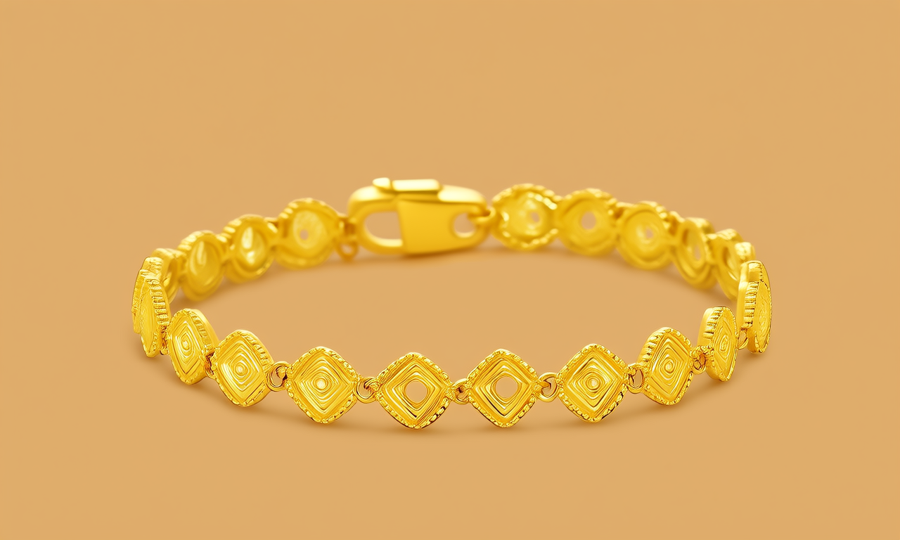 儿童黄金手链图片