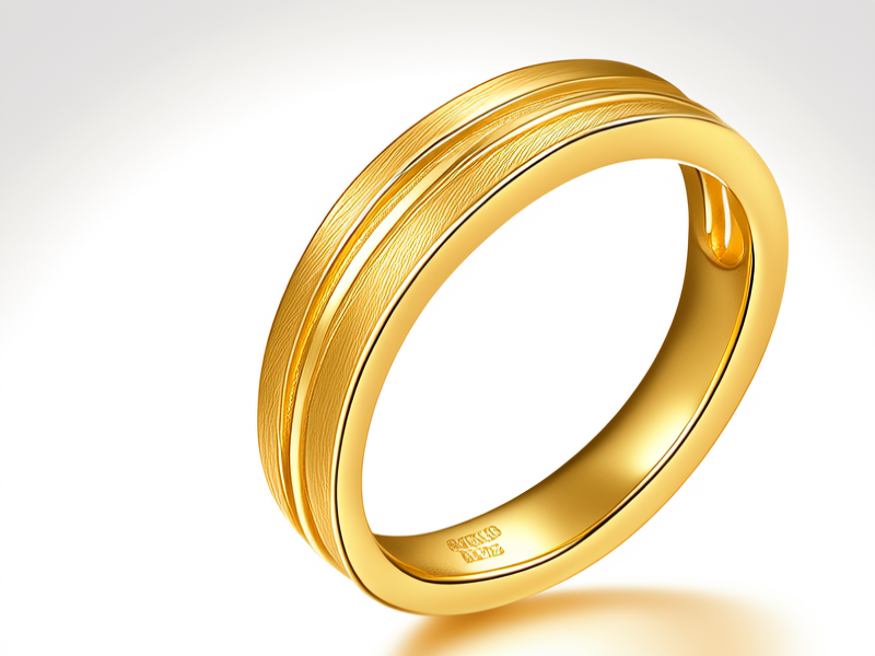3克小金戒指图片