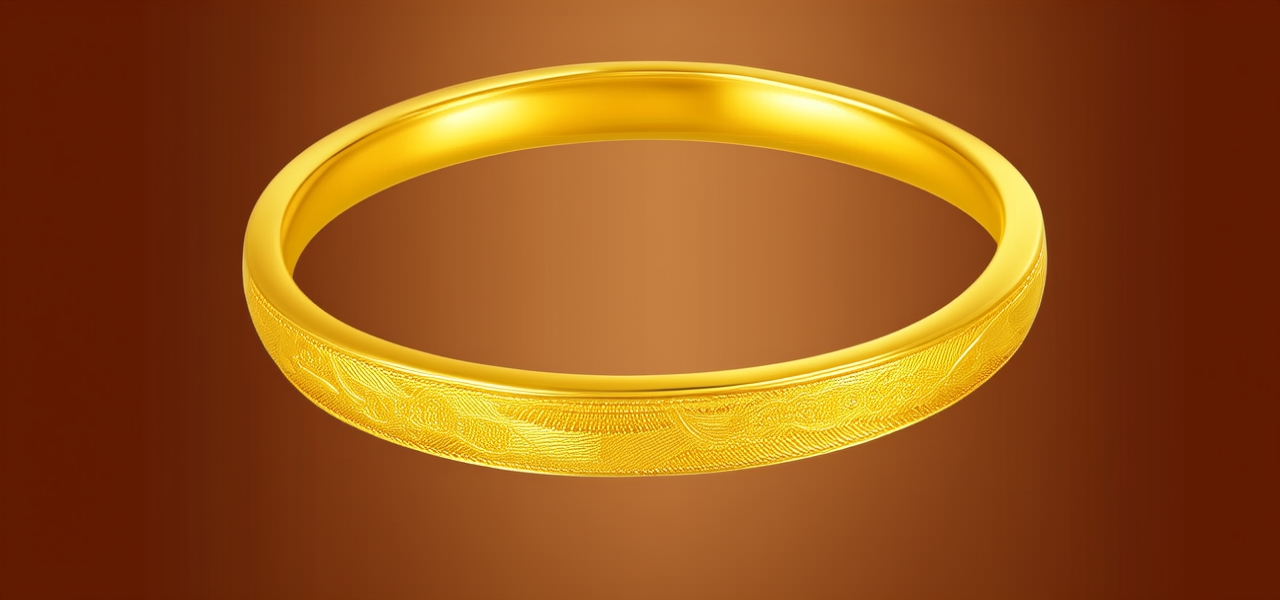 60克金手镯图片