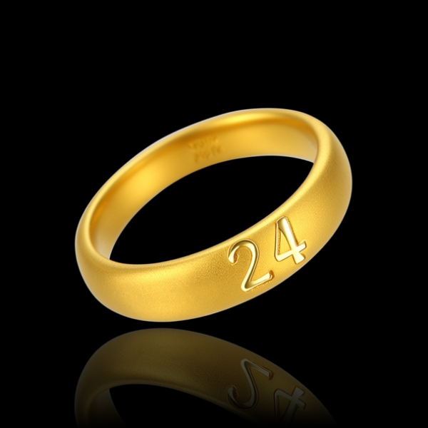 24k黄金戒指图片