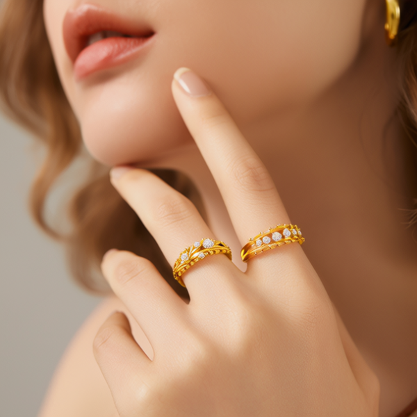 好看的黄金戒指图片