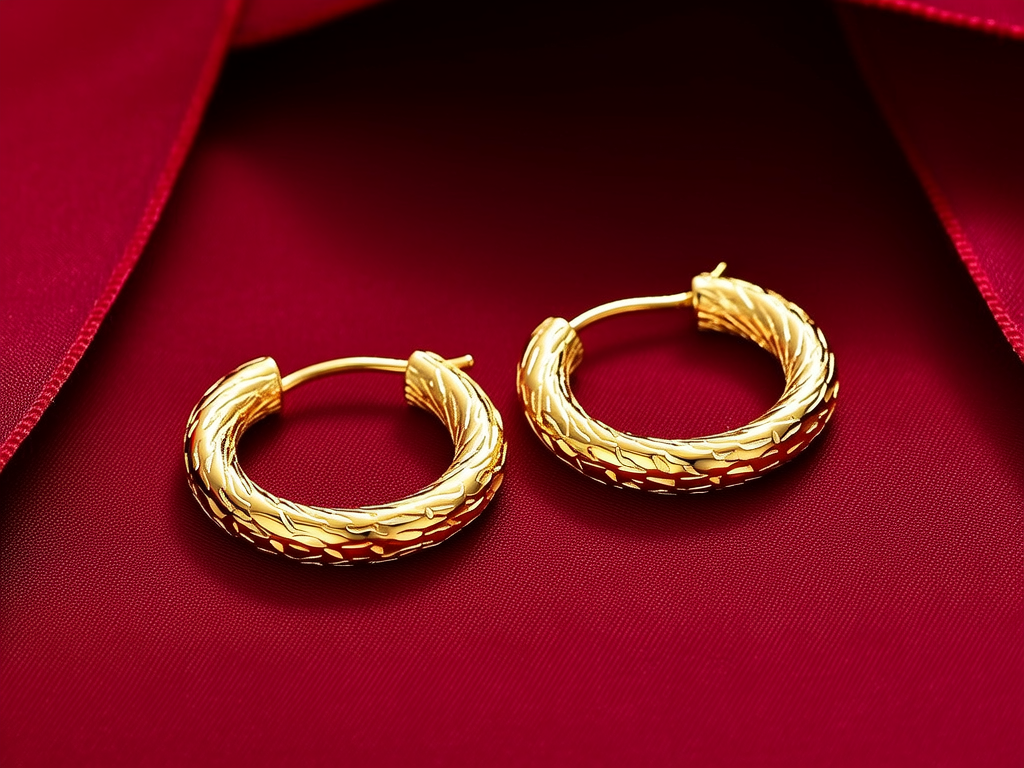 一对2克金耳环图片