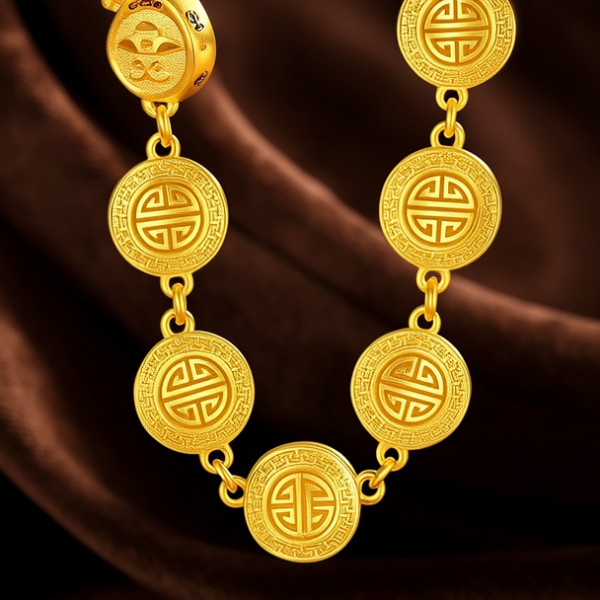 3d黄金配饰手串图片